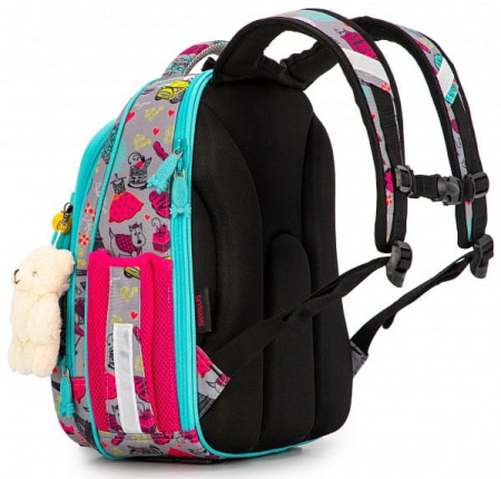 ранец SkyName 7012 с брелоком мишкой