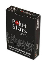игральные карты Poker Stars, черная рубашка