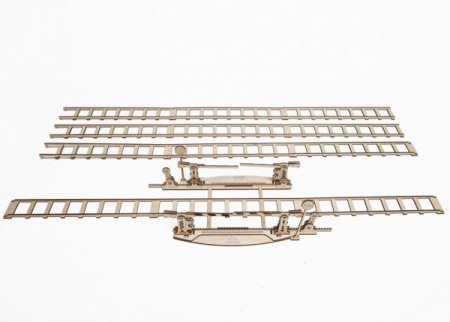 Сборная модель Ugears Переезд с рельсами