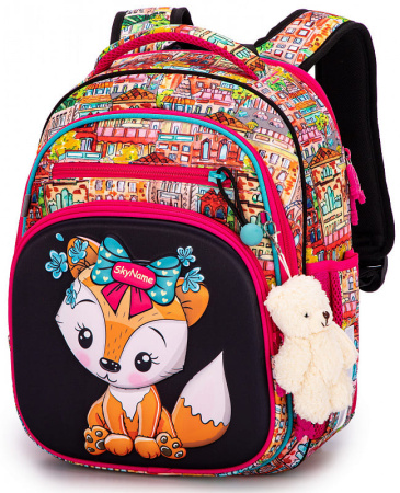 ранец SkyName 7013 с пеналом и мешком и брелоком мишкой