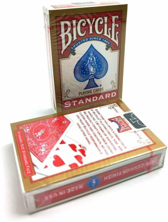 Игральные карты Bicycle 54 (Standard) (Original USA), красная рубашка