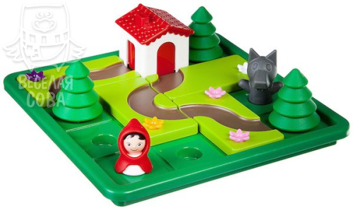 Логическая настольная игра-головоломка Красная Шапочка и Cерый волк