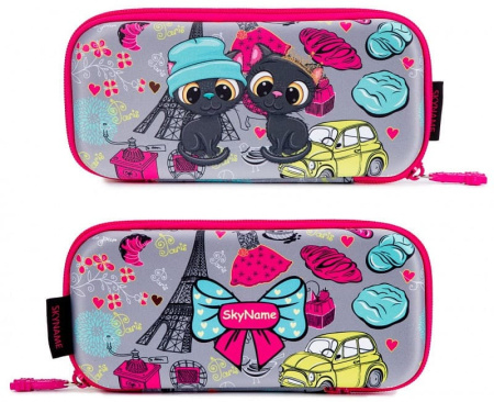 ранец SkyName 2072 с пеналом и мешком и брелоком мишкой