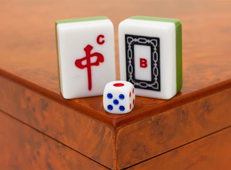 Маджонг в боксе (корневая древесина)