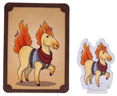 Промоперсонаж Конь-Огонь для настольной игры Большая Бродилка