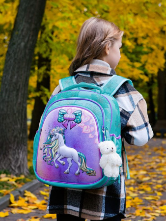 ранец SkyName 5022 с брелоком мишкой