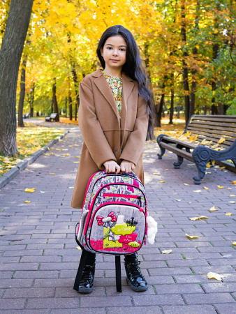 ранец SkyName 7016 с брелоком мишкой