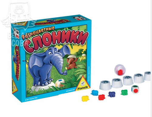 Настольная игра Разноцветные слоники