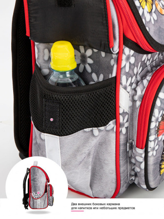 ранец SkyName 2076 с пеналом и мешком и брелоком мишкой
