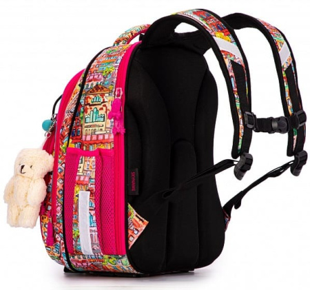 ранец SkyName 7013 с пеналом и мешком и брелоком мишкой