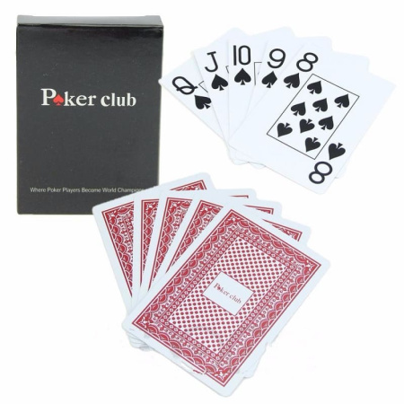 игральные карты Poker Club, красная рубашка