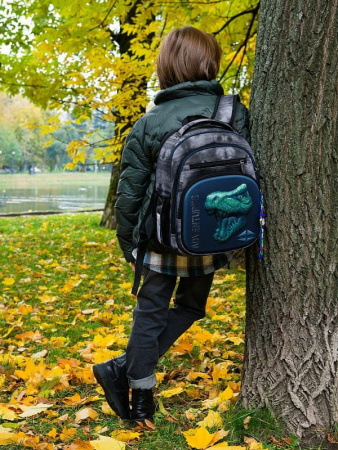 ранец SkyName 7017 с пеналом и мешком и с часами