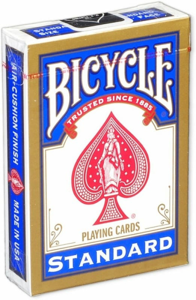 Игральные карты Bicycle 54 (Standard) (Original USA), синяя рубашка