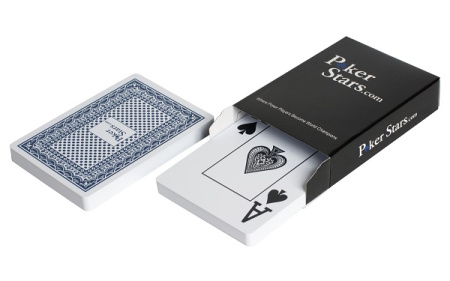 игральные карты Poker Stars, синяя рубашка