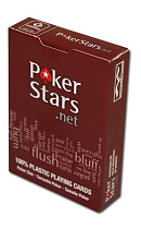 игральные карты Poker Stars, красная рубашка