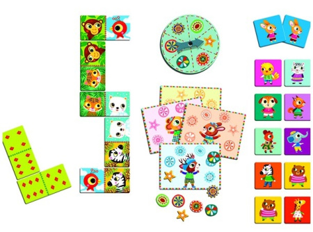 Набор из 3 настольных игр: Бинго, Мемо, Домино