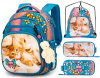 ранец SkyName 7011 с пеналом и мешком и брелоком мишкой