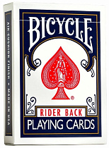 Игральные карты Bicycle 54 (Rider back core) (Original USA), синяя рубашка