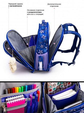 ранец SkyName R4-414 с брелоком мишкой