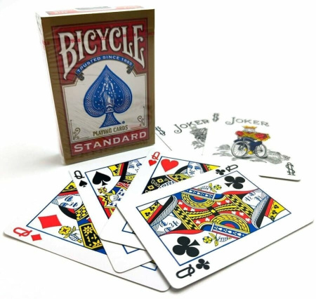 Игральные карты Bicycle 54 (Standard) (Original USA), красная рубашка