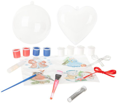 Ёлочные украшения в технике декупаж ВВ1744