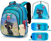 ранец SkyName 5023 с пеналом и мешком и брелоком мишкой