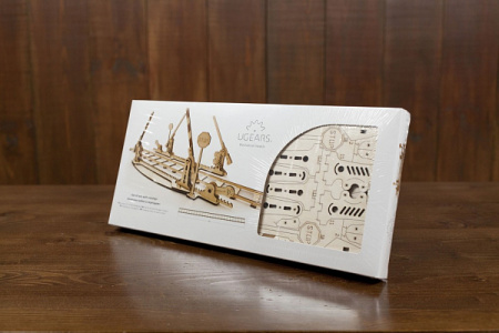 Сборная модель Ugears Переезд с рельсами