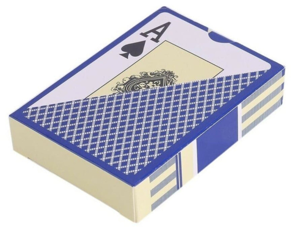 игральные карты Texas Holdem, синяя рубашка