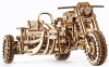 Сборная модель Ugears Мотоцикл Scrambler UGR-10 с коляской