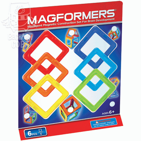 Magformers Квадраты 6 63086/701001