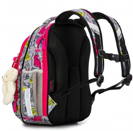 ранец SkyName 7016 с брелоком мишкой