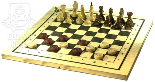 Шахматы, шашки (2 в 1)