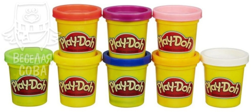 Набор пластилина из 8 банок Play-Doh (Hasbro)