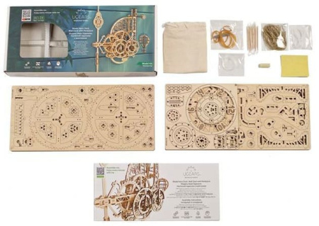 Сборная модель Ugears Аэро Часы с маятником 70154