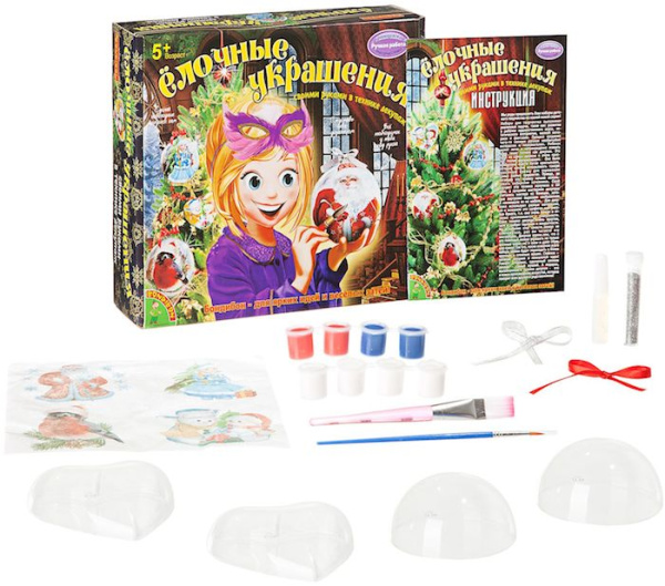 Ёлочные украшения в технике декупаж ВВ1744 Ёлочные украшения в технике декупаж ВВ1744